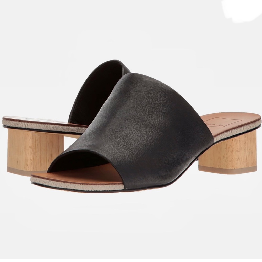 Dolce Vita Leather Kaira Block Heel Sandals